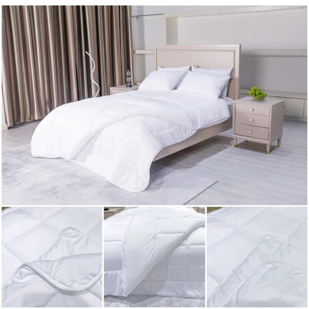 Anti-Clumping Filling Solid Color Soft Polyester Microgel Fiberfill All Seasons Comforter