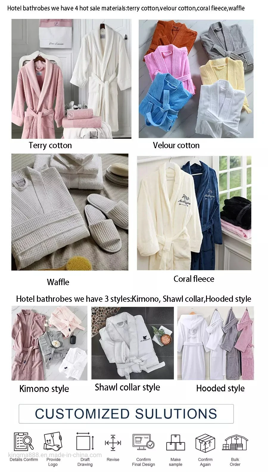 Luxury Wholesale Price Bathrobes for Home Sleep Casual Wear Bathrobe