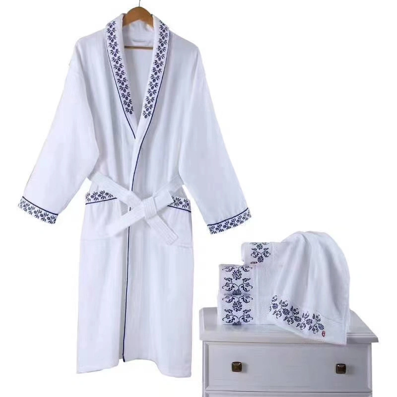 Hotel Bath Robe with 100% Cotton for Hotel Room Using