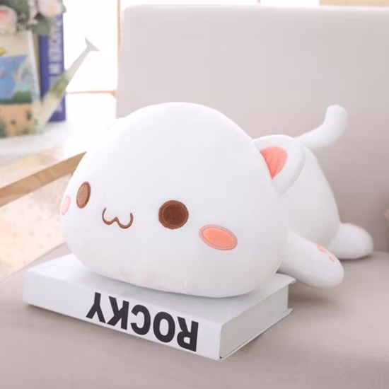40 cm simpatico animaletto di peluche morbido gonfiabile Kawaii giocattoli per bambini simpatici giocattoli di peluche pisolino per dormire 3 in 1 Squishmallow con coperta peluche giocattolo per bambini cuscino per gatti per ufficio