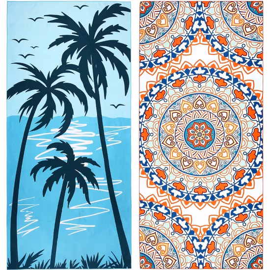 Telo mare da piscina, da campeggio, da nuoto, in microfibra o cotone, grande, senza sabbia, leggero, impermeabile, per nuotatori e da viaggio con stampa personalizzata