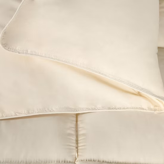 Piumino alternativo in 100% cotone con piumino d'anatra e piume d'oca